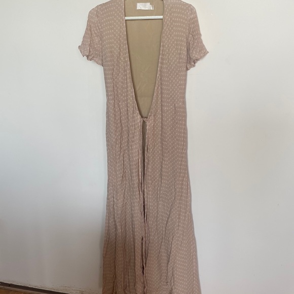 The Jetset Diaries tan maxi wrap dress - Picture 2 of 8